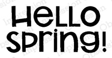 Impression Obsession Rubber Stamps Hello Spring Cling Stamp (A5761)