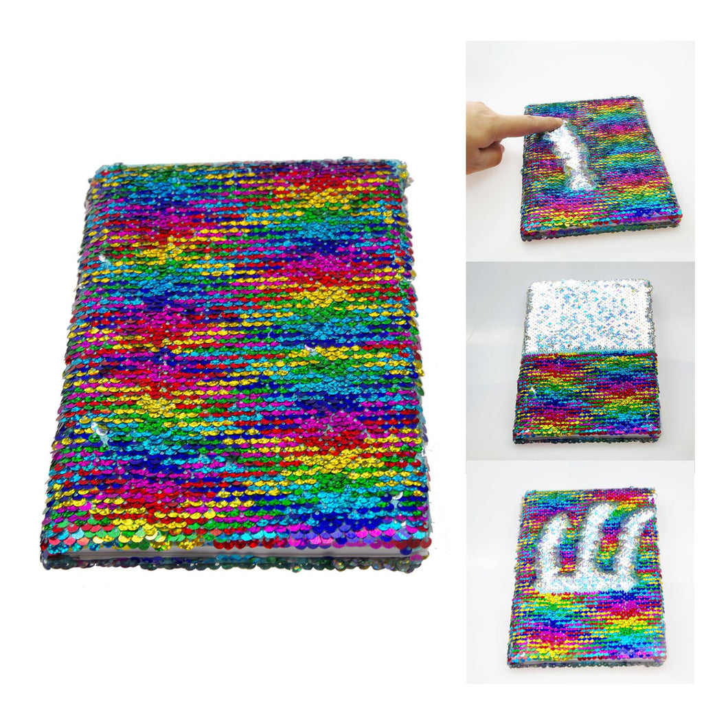 Reversible Rainbow Sequin Notebook (62759)