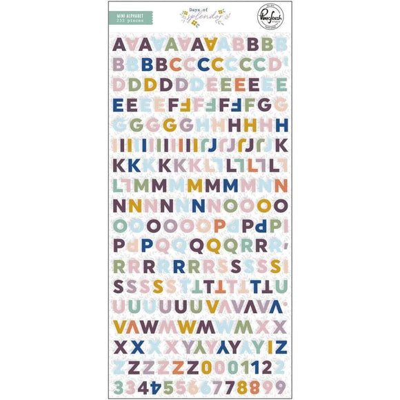 PInkfresh Studio Days of Splendor Collection Mini Alphabet Stickers (PFRC601020)