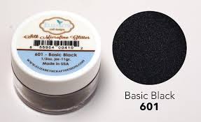 Elizabeth Craft Designs Silk Microfine Glitter - Basic Black (601)