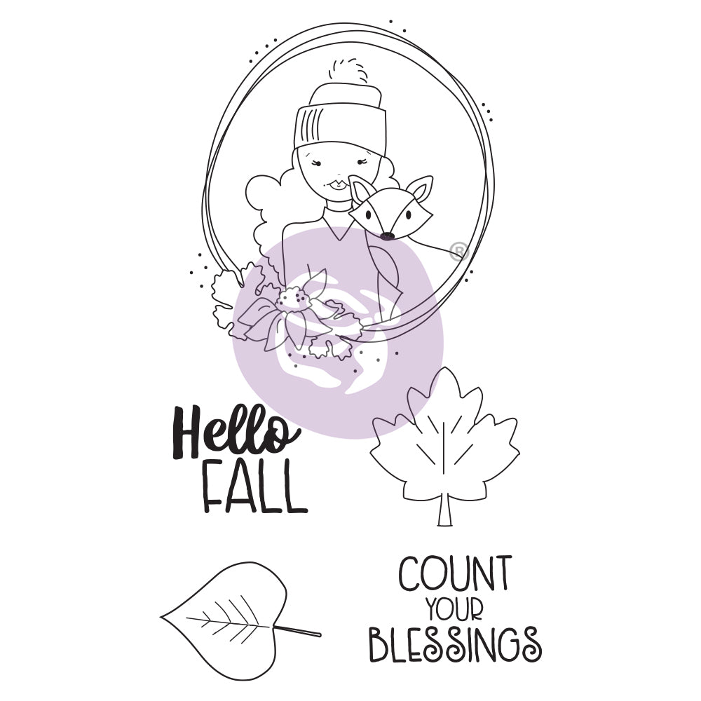 Prima Julie Nutting Cling Stamps - Hello Fall (913229)