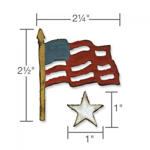 Sizzix Movers & Shapers Die Mini Old Glory Set by Tim Holtz (FL657477)