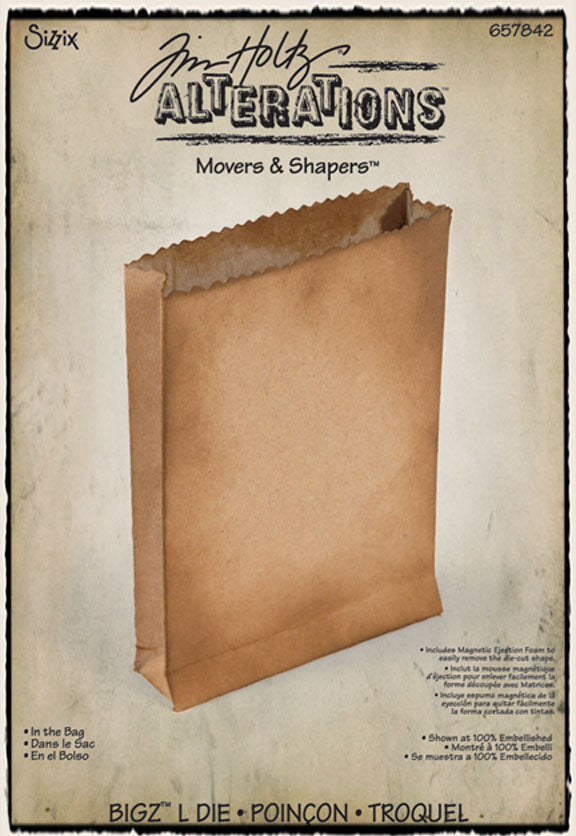 SIZZIX MOVERS & SHAPERS L DIE outlet - IN THE BAG BY TIM HOLTZ