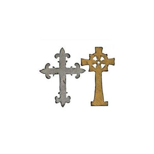 Sizzix Movers & Shapers Die Mini Ornate Crosses by Tim Holtz (658247)