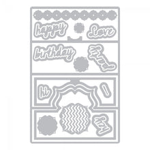 Load image into Gallery viewer, Sizzix Framelits with Stamps Set - Detailed Tropics - 18 Piece Set - 663861
