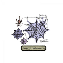 Load image into Gallery viewer, Tim Holtz Alterations Cobweb Blueprint Stamp &amp; Die Set (659371)
