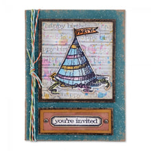 Load image into Gallery viewer, Sizzix Framelits w/ Stamps- Tim Holtz Alterations- Celebrate (660188) - RETIRED
