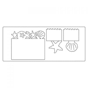 Sizzix Card & Mini Cards Die Seashells & Starfish (660353)