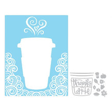 Load image into Gallery viewer, Sizzix Impresslits Embossing Folder Thanks a Latte (662277)
