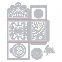 Load image into Gallery viewer, Sizzix Thinlits Die Set 9 Moroccan Lace Box designed by Katelyn Lizardi (662771)

