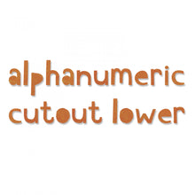 Load image into Gallery viewer, Sizzix Thinlits Die Set Alphanumeric Cutout Lower Case (663074)

