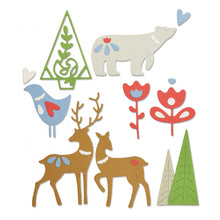 Load image into Gallery viewer, Sizzix Thinlits Die Set Christmas Elements (663413)

