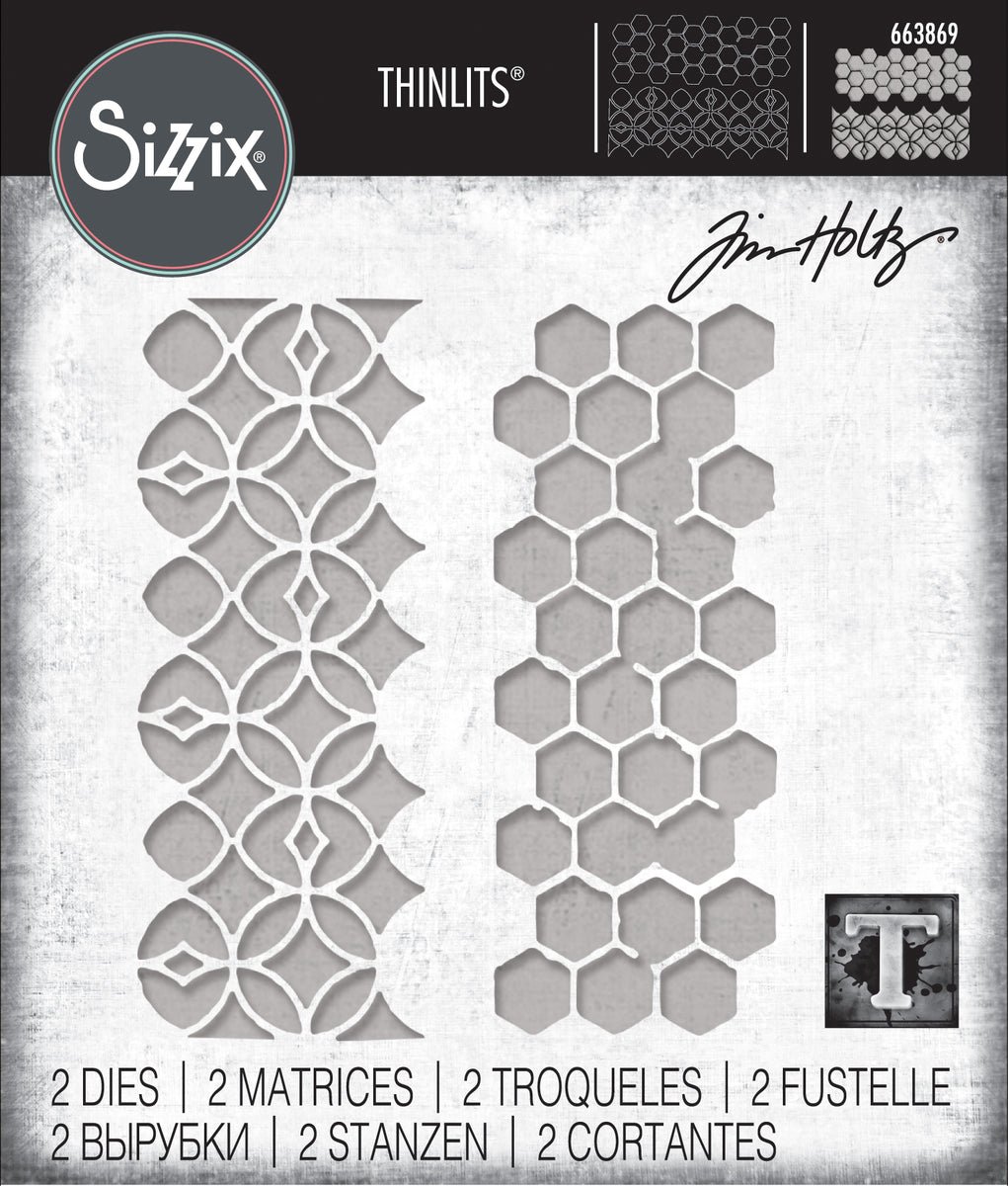 Sizzix Thinlits Dies Pattern Repeat by Tim Holtz (663869) – Everything ...
