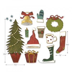 Sizzix Thinlits Festive Things by Tim Holtz (664191)