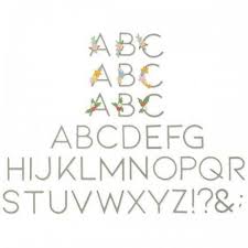 Sizzix Thinlits Dies Decorative Type by Lisa Jones (664477)