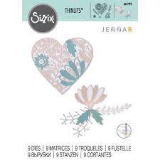 Sizzix Thinlits Dies Bold Floral Heart  by Jennar (664492)