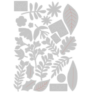 Sizzix Thinlits Dies Floral Abundance (664707)