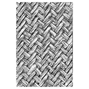 Sizzix 3-D Texture Fades Embossing Folder Intertwine by Tim Holtz (664759)