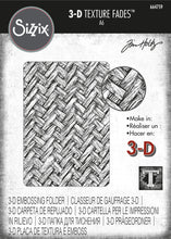 Load image into Gallery viewer, Sizzix 3-D Texture Fades Embossing Folder Intertwine by Tim Holtz (664759)
