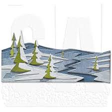 Sizzix Thinlits Colorize Die Snowscape by Tim Holtz (664971)