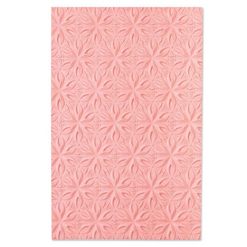 Sizzix 3-D Textured Impressions Embossing Folder Geometric Flowers (665005)