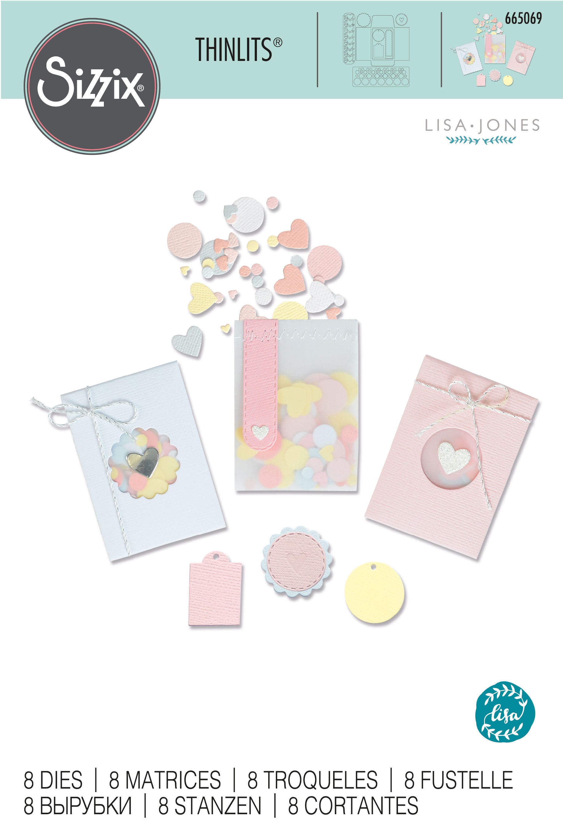 Sizzix Thinlits Die Set Confetti Pocket (665069) – Everything