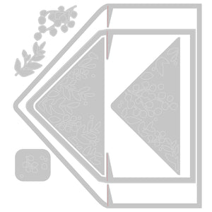 Sizzix Thinlits Die Set Foliage Envelope Liners (665077)