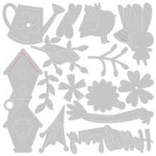 Load image into Gallery viewer, Sizzix Thinlits Die Set 16PK - Hello Spring (665091)
