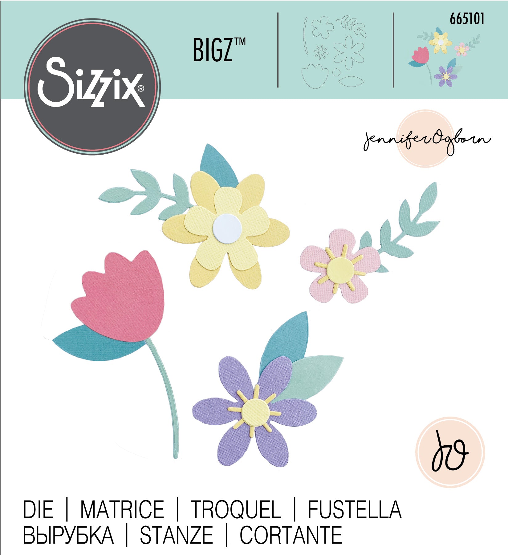 flowerページ Sizzix Bigz Die Spring Flowers (665101) – Everything Mixed Media