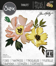 Load image into Gallery viewer, Sizzix Thinlits Die Set 7PK - Brushstroke Flowers #1 by Tim Holtz (665209)
