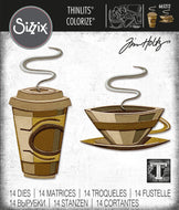 Sizzix Thinlits Die Set 14PK - Cafe, Colorize by Tim Holtz (665212)