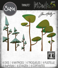 Load image into Gallery viewer, Sizzix Thinlits Die Set 6PK - Funky Trees by Tim Holtz (665217)
