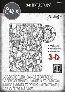 Sizzix 3-D Texture Fades Embossing Folder Cobblestone #2 by Tim Holtz (665375)