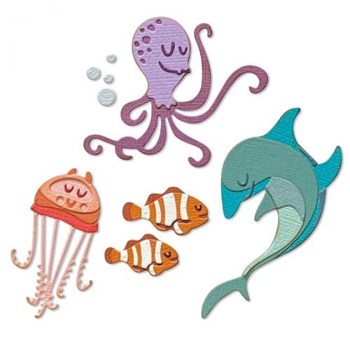 Sizzix Thinlits Die Set Colorize Under the Sea 1 by Tim Holtz (665377)
