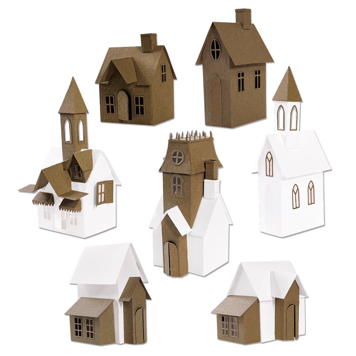 Sizzix Tim Holtz Village Dwelling 4点 Sizzix Thinlits Dies Village Collection by Tim Holtz (665564