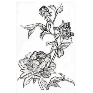 Sizzix 3-D Texture Fades Embossing Folder Mini Roses by Tim Holtz (665632)