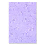 Sizzix Multi-Level Textured Impressions Embossing Folder Rainbow Sky (665739)
