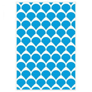 Sizzix Multi-Level Textured Impressions Embossing Folder Fan Tiles (665746)
