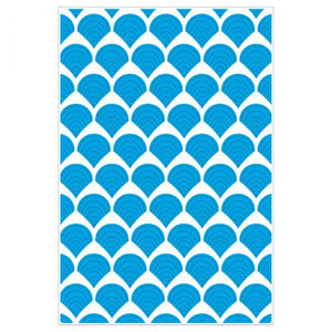 Sizzix Multi-Level Textured Impressions Embossing Folder Fan Tiles (665746)