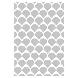 Sizzix Multi-Level Textured Impressions Embossing Folder Fan Tiles (665746)