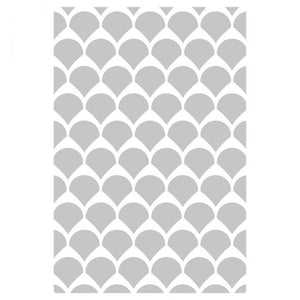 Sizzix Multi-Level Textured Impressions Embossing Folder Fan Tiles (665746)