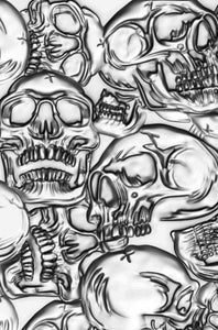 Sizzix 3-D Texture Fades Embossing Folder Skulls by Tim Holtz (665771)