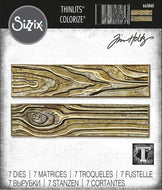 Sizzix Thinlits Dies Colorize Woodgrain by Tim Holtz (665860)