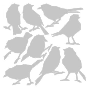 Sizzix Thinlits Die Set Silhouette Birds by Tim Holtz (665861)