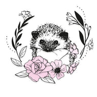 Sizzix Clear Stamp Set Floral Hedgehog (665906)