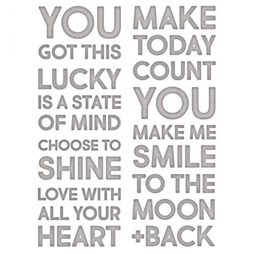 Sizzix Thinlits Die Set Bold Text #2 by Tim Holtz (665925)