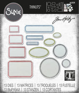 Sizzix Thinlits Die Set Vintage Labels by Tim Holtz (665929)