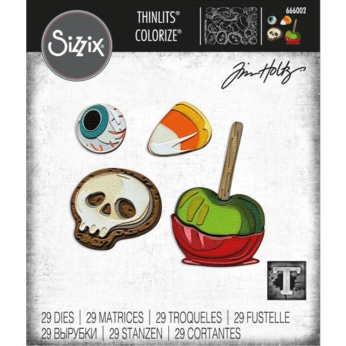 Sizzix Thinlits Die Set Colorize Trick or Treat by Tim Holtz (666002)
