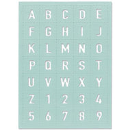 Sizzix Thinlits Die Set Tile Alphanumeric by Eileen Hull (666043)