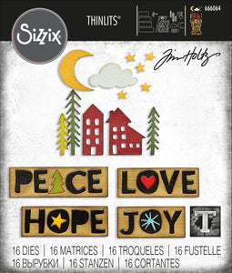 Sizzix Thinlits Die Set Christmas Cut Outs by Tim Holtz (666064)